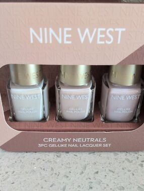 NINE WEST Creamy Neutral Pink Trio Gel-Like Nail Polish Set